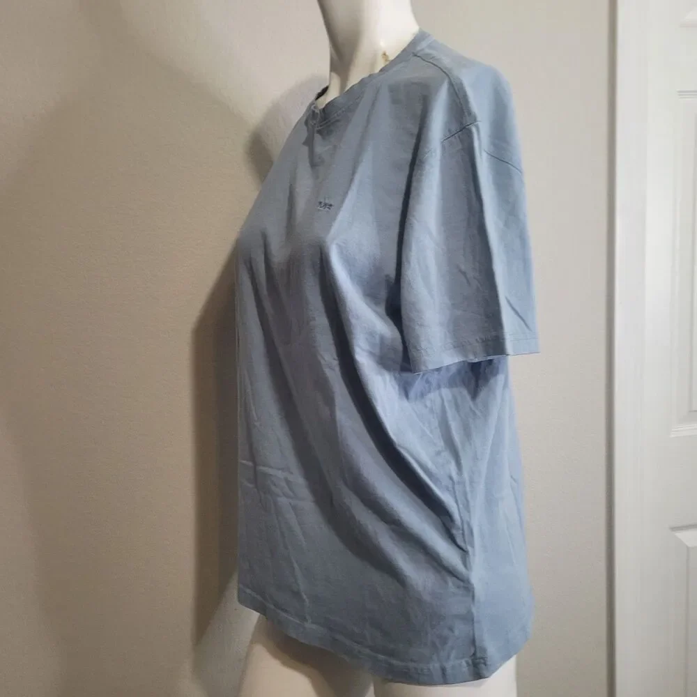 Michael Kors Medium shirt top women blue short sleeve basic cotton